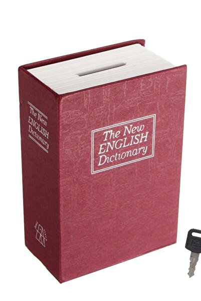 Mühlen Secret Safe 115 Küçük Boy Gizli Kitap Şekli Anahtarlı Kumbara / Para Kasası