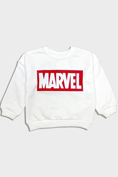 Cool and Shark Marvel Avengers Sweatshirt Üst Süper Kahramanlar Baskılı