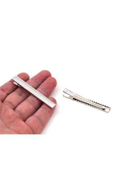 yfhobi 10 Adet - 6 Cm Nikel Kaplama Maşa Toka, Pens Toka, Timsah Toka, Saç To...