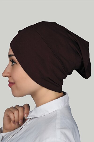 Altobeh Cross Outer Hijab Bonnet Combed Cotton - Claret Red