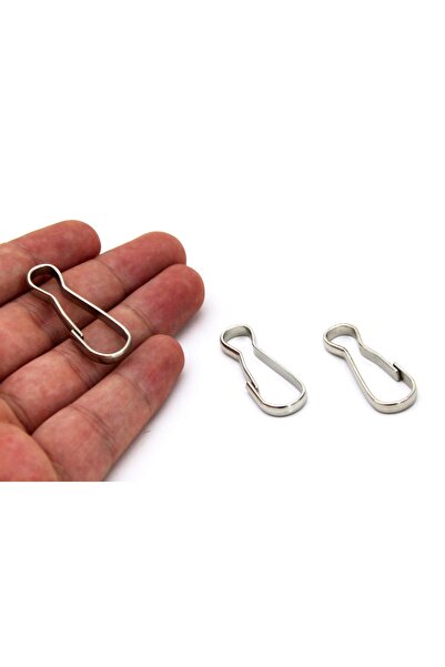 yfhobi 10 Adet - 13x37 Mm Nikel Kaplama Kapalı Kanca