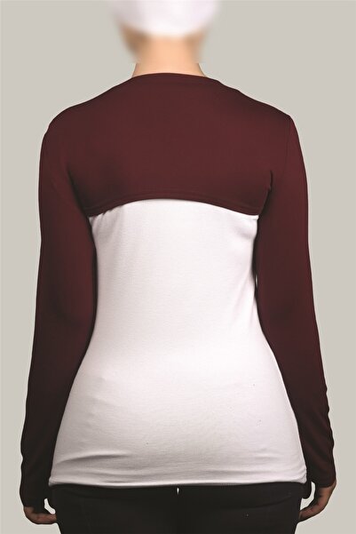 Altobeh Long Sleeve Hijab Bolero - Claret Red