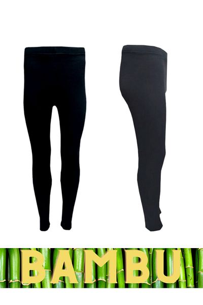socksbox Lenjerie de corp/dresuri/colanti/negru simplu/flexibil din fire de bambus pentru femei