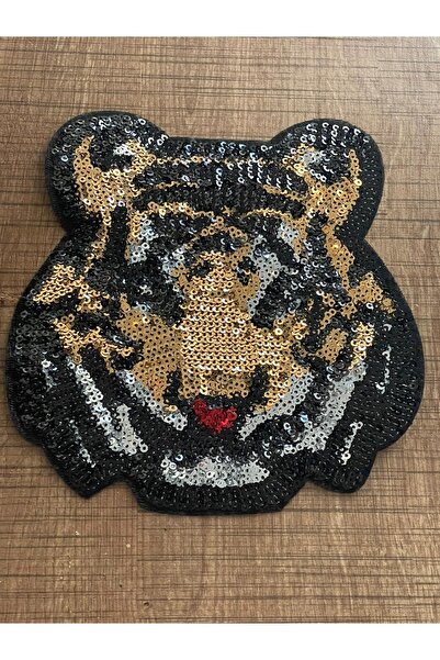 Gönülden Tasarım 15x16 Tigru cu paiete - Accesoriu de cusut cu aplicație, pet...