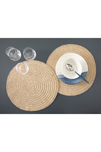 English Home Joan Jüt 2'li Amerikan Servis 38 Cm Natürel