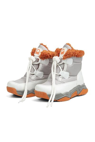 Benetton ® | Bn-70006 - 3256 Gri Turuncu - Çocuk Bot