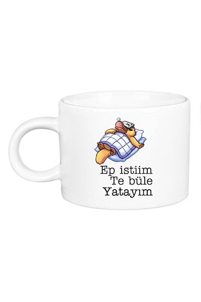 Öz Kupa Trakya Te Büle Let Me Rest Porcelain Motto Cup