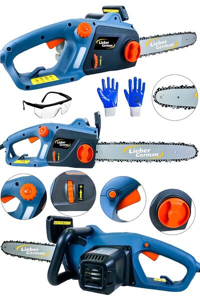 Lieber German Alman 3200 Watt Tam Profesyonel Elektrikli Ağaç Motoru Elektrik...