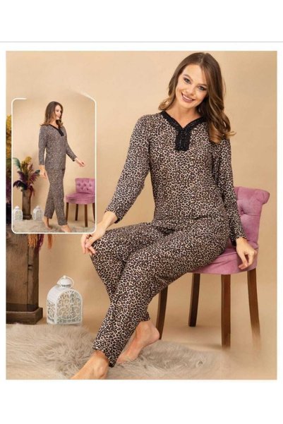 GOOD NİGHT Süet Pijama Takımı