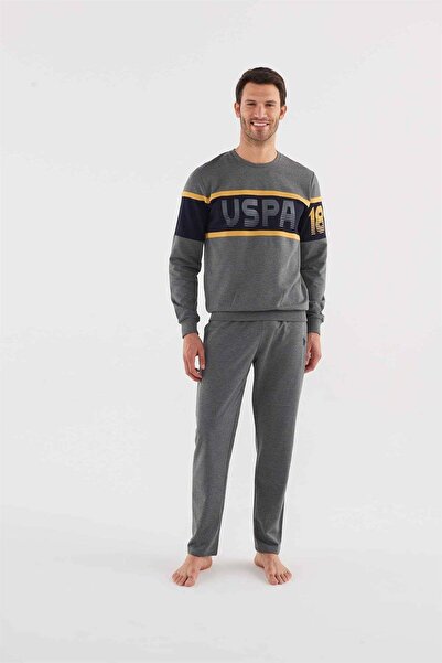 U.S. Polo Assn. U.S. Polo Assn. 18614 Erkek Uzun Kol Pijama Takımı