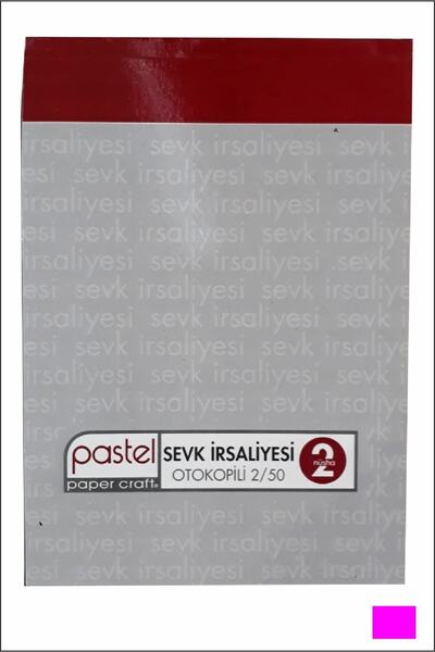 Pastel Sevk Irsaliyesi 14x20 Cm Boyutunda A5 Otokopili 2 Nüsha 50 Asıl 50 Sur...