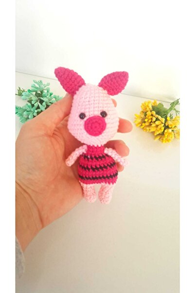 amigurumitoys لعبة الخنزير الصغير 11 سم (محبوكة يدويًا)
