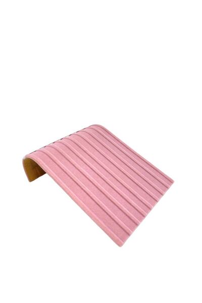 kutuveaksesuar Bracelet Stand Oval Bracelet Organizer Pink Suede Fabric Covered