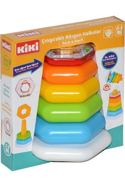 Kiki Ae-1510, Rattle Hexagonal Anklets / 0-3 Years