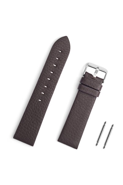 Saatse Kahverengi Spor Hakiki Floter Deri Saat Kordonu Kayış 24mm