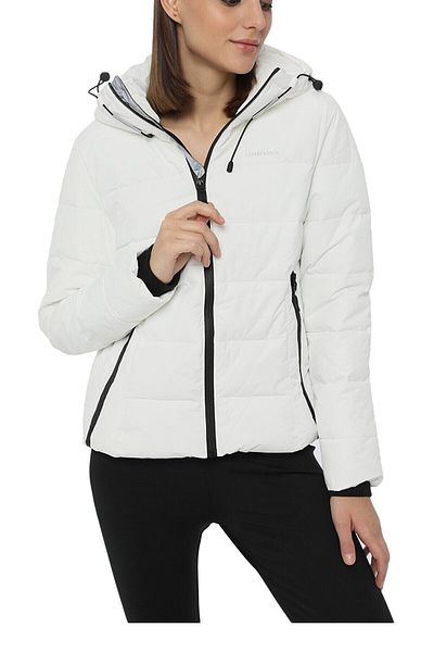 lumberjack Palton de damă cu glugă Apreski Sn31 Alb/alb 22w32reskı