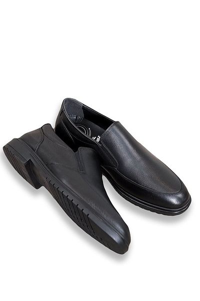 Polaris Men's Genuine Leather Orthopedic Non-Slip Sole Casual Shoes