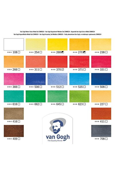 Van Gogh Suluboya Tablet Set 24'lü (metal Kutu)