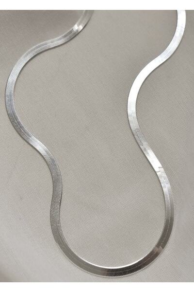 KİLİGİSTANBUL قلادة سلسلة إيطالية من الفولاذ باللون الفضي مقاس 40 5 سم للجنسين