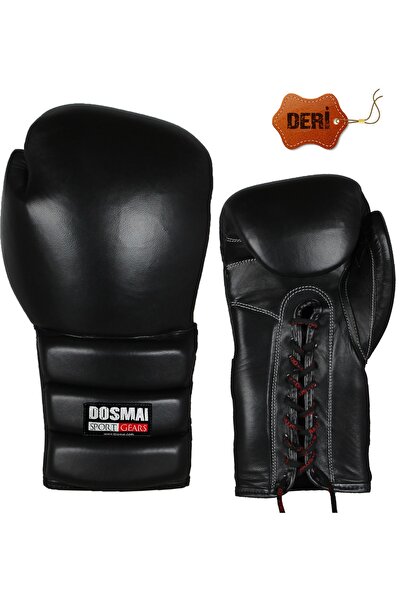 DO-SMAI Bağcıklı Deri Boks Kick Boks Eldiveni El349