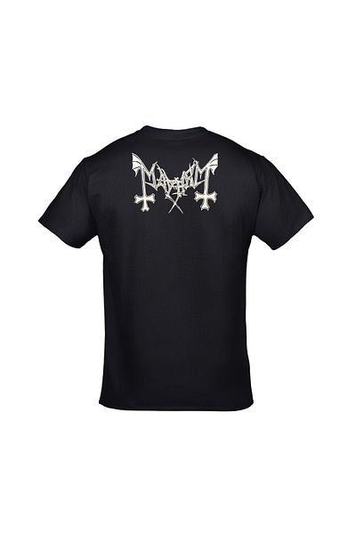Orijin Tekstil Mayhem De Mysteriis Dom Sathanas Printed Unisex Μαύρο Tshirt