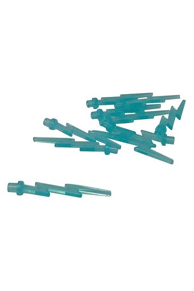 LEGO Original Accessory Moc Minifigure Minifigure Transparent Blue Wave Fire Lightning 2 Pieces to Send