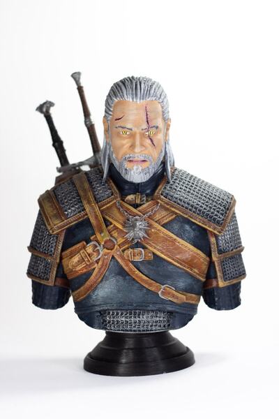 dream3d Geralt Of Rivia Büst / Figür - The Witcher - 20 Cm