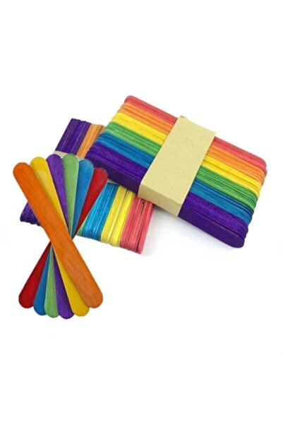 Arthobi 50 Adet, Renkli Dil Çubuğu, Dar, Doktor Çubuğu, Dondurma Çubuğu, Dilbas
