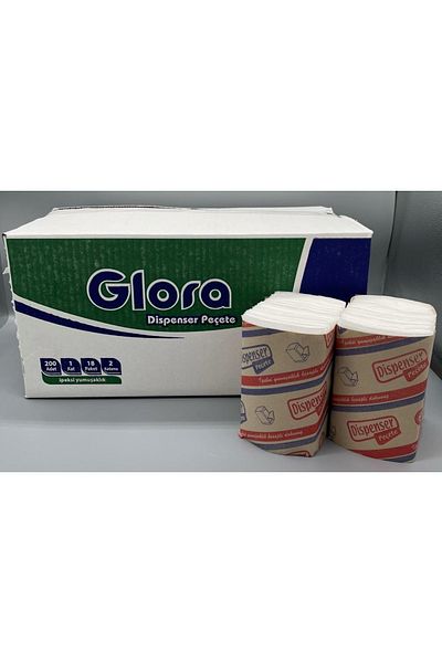 Glora 18 Pack of 200 Dispenser Napkins