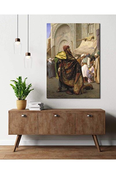 MONO Jean Leon Gerome Halı Tüccarı Kahire Kanvas Tablo