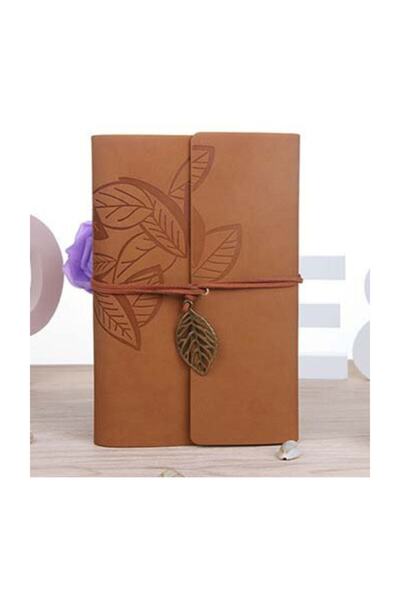 nilhediye Leather Covered Diary Book