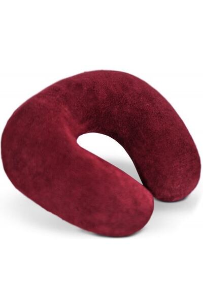 sebura Mükemmel Rahatlık Seyahat Boyun Yastığı Ortopedik Konforlu Kırmızı