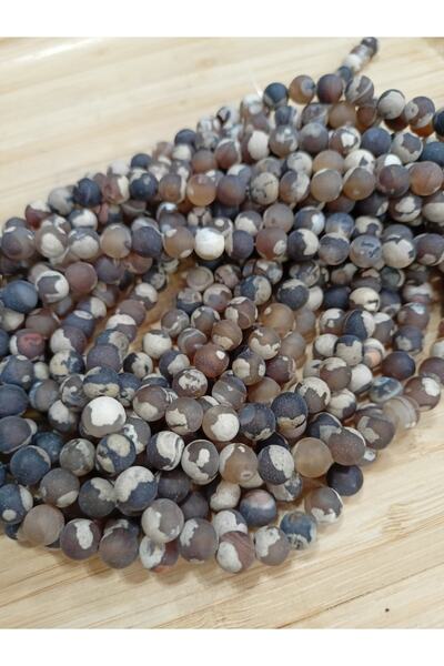 RLX BUJİTERİ Sequență de piatră naturală Agate de culori mixte-8 mm