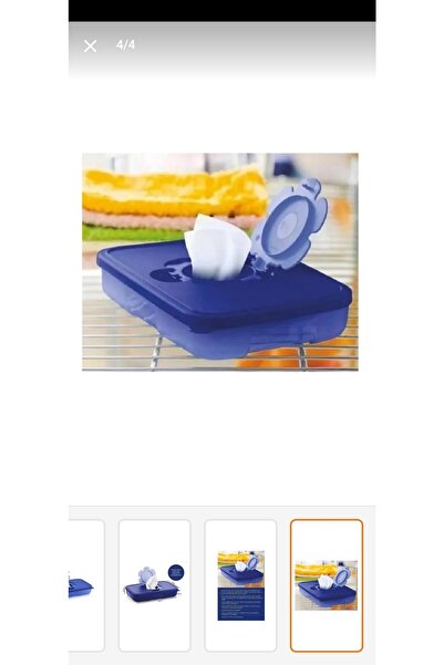 Tupperware Islak Mendil Kutusu Lacivert 650 ml