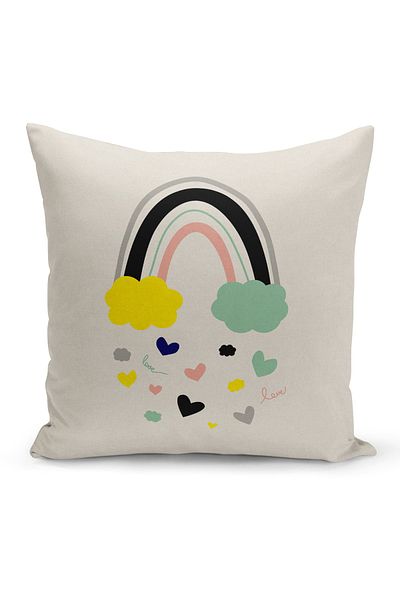 Filamente Children's Baby Room Digital Printed Throw Pillow Cover