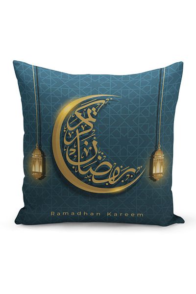 Filamente Husă de pernă cu model special Ramadan, imprimată digitală, pe două fețe
