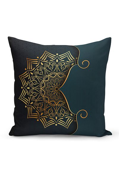 Filamente Ramadan Special Patterned Double Sided Digital Printed Throw Pillow Cover