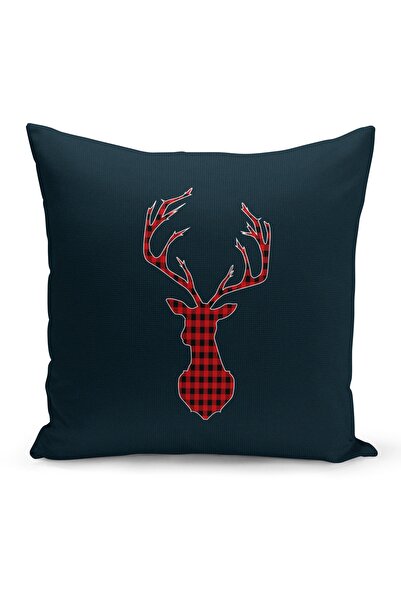 Filamente غطاء وسادة زينة مطبوع رقمياً على الجانبين بنمط رأس السنة والميلاد