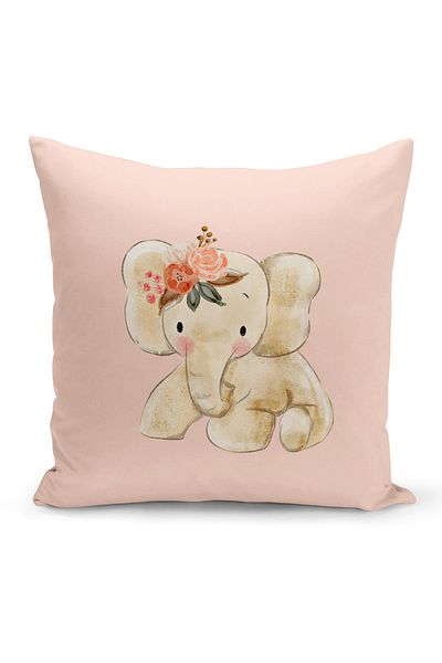Filamente Children's Baby Room Digital Printed Throw Pillow Cover
