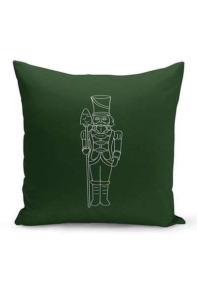 Filamente New Year Christmas Pattern Double Sided Digital Printed Throw Pillow Cover