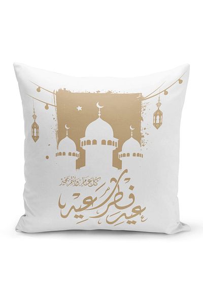 Filamente Husă de pernă cu model special Ramadan, imprimată digitală, cu două fețe