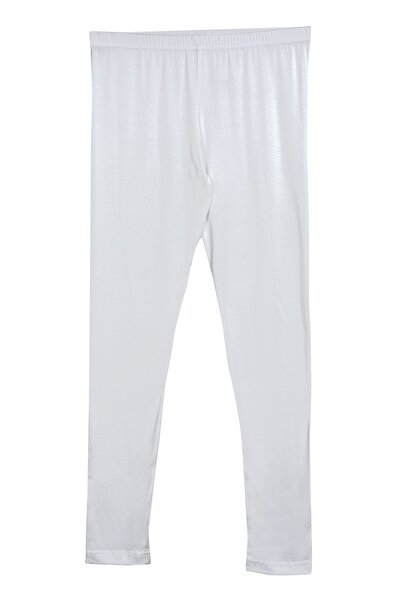 BSM Women's White Modal Cotton Soft Long Tights