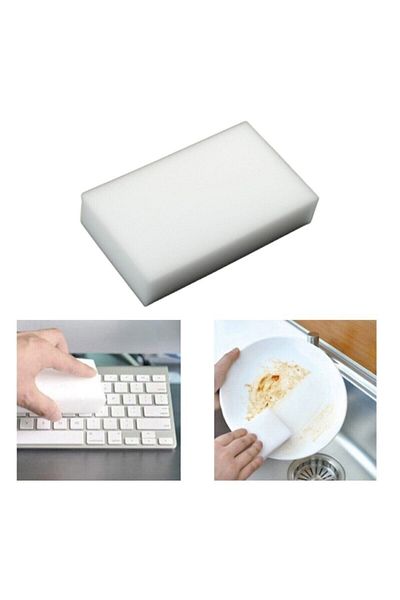 OMAC 4 Pieces No Detergent Powerful Cleaning Providing Bodywork Scratch Removal Nano Technological magic Sponge