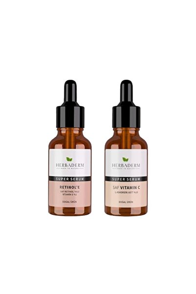 Herbaderm Super Serum Retınol' E 30 Ml Ve Saf Vıtamın C 30 Ml