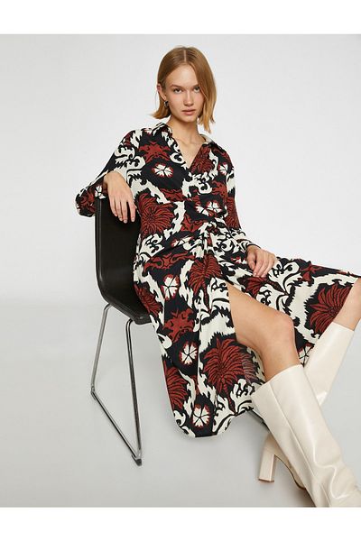 Koton Midi Wrap Dress