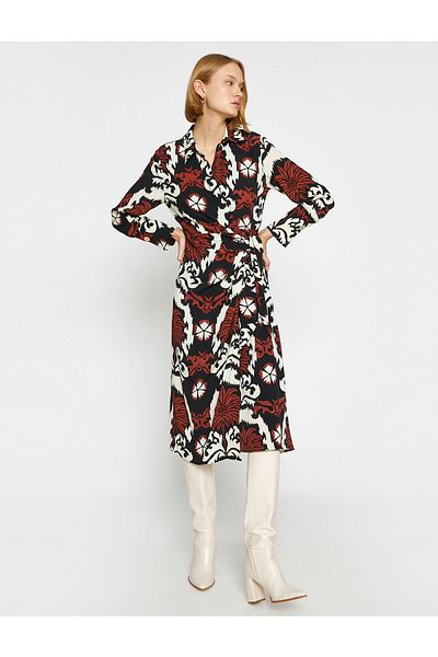 Koton Midi Wrap Dress