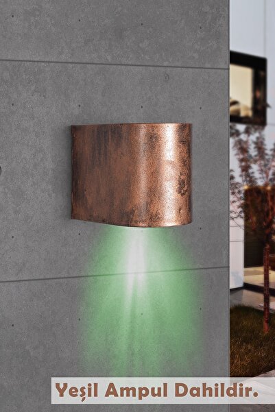fullreyon Tek Yönlü Dekoratif Iç Dış Mekan Aplik Eskitme Amber Işık
