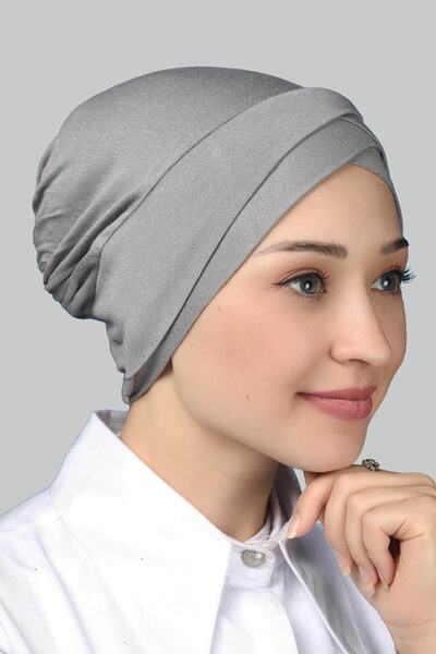 Altobeh Four-Band Cross Exterior Clipboard Ready Turban Jersey - Gray