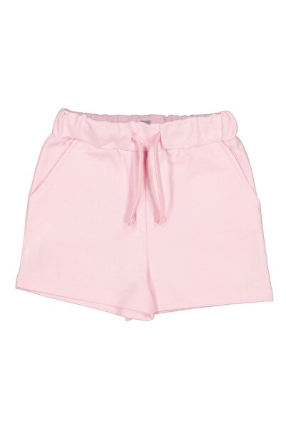 Lee Cooper 222 إل سي جي221001 شورت للفتيات باللون الوردي العادي مع ربطة عنق م...