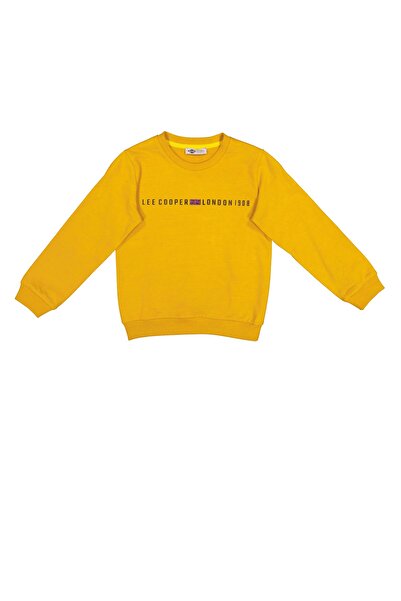 Lee Cooper Steward Boy's Crew Neck Sweatshirt Mustard